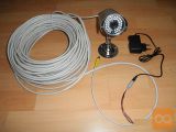 KAMERA NADZORNA 800Tvl ZA HLEV+50m KABLA+NAPAJALNIK