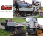 Dela z avtodvigalom (hiab) in kiper prevozi