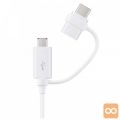 SAMSUNG PODATKOVNI KABEL MICROUSB - TYPE C WHITE