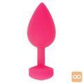 VIBRACIJSKI ANALNI ČEP Gplug Large (Neon Rose)