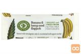 Bio ploščica banana-konopljina semena, brez glutena, 35 g