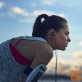 SONY Športne ušesne slušalke EXTRA BASS modre