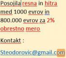 ISKRENO POSOJILO V SLOVENIJA V 48H