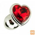 ANALNI ČEP Precious Metals Heart Shaped
