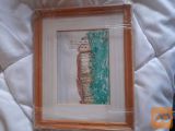 SLIKA "LJUBLJANSKI GRAD" akvarel original 33 x 27 cm
