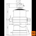 Cilinder teleskopski, 6stopenj, 20t, 3405mm, s kroglo 4063S