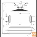 Cilinder teleskopski, 10stopenj, 28t, 2080mm, s kroglo 1049S