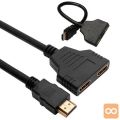 Adapter HDMI splitter razdelilec 2 kanala FHD