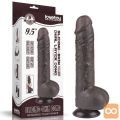 DILDO Lovetoy Sliding Skin Dual Layer Black 9,5''