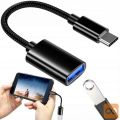 Adapter USB C na USB 3.0 OTG 11cm črn