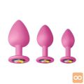 KOMPLET ANALNIH ČEPOV Glams Spades Trainer Kit Pink