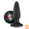 ANALNI ČEP Glams Rainbow Gem Black