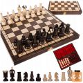 Premium lesen oblazinjen šah 31×31cm in lesene figure
