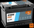 Motorna vozila Akumulator EXIDE EL700 EFB 70Ah