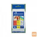Paket trakov Brother TZe-31M3 (12 mm, črno na belem, rdečem