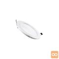 6W vgradni LED panel 4000K okrogli beli