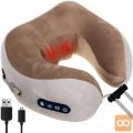 Aku. masažna in grelna blazina za vrat USB–spominska pena